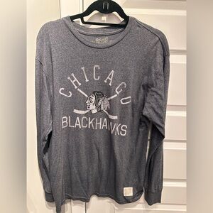 Chicago Blackhawks Gray Long Sleeve Tee